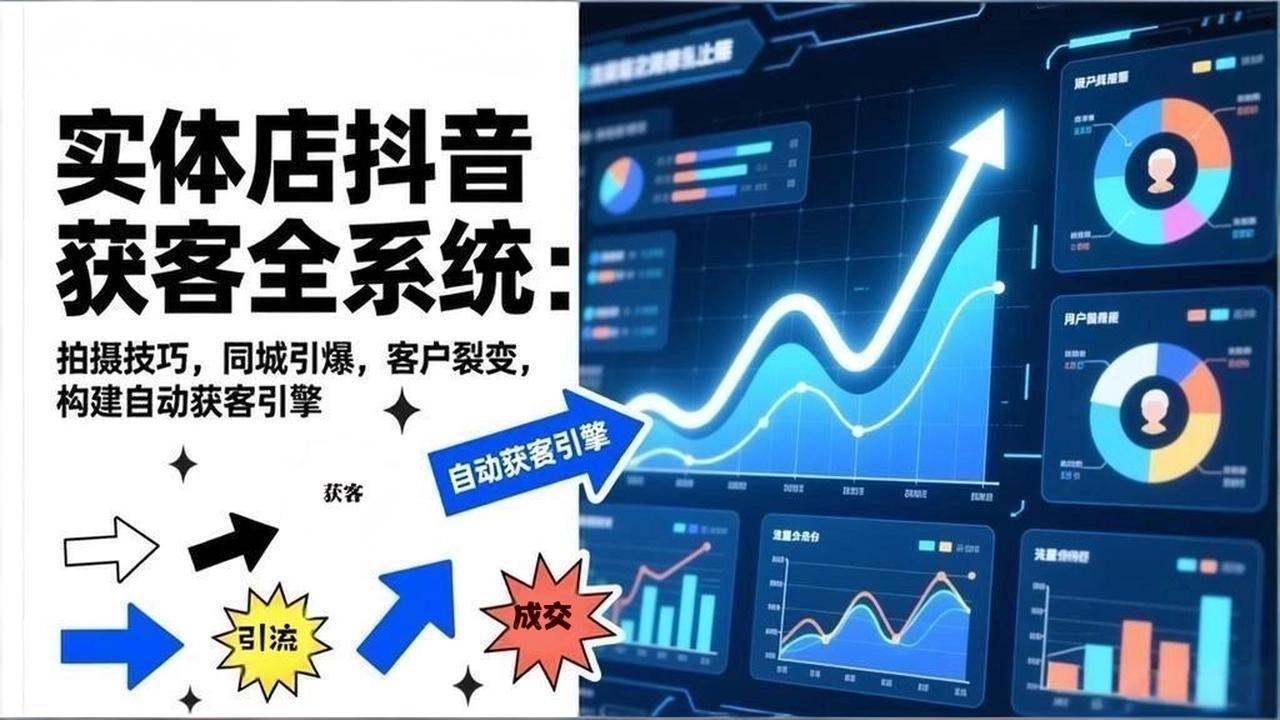 2026实体店抖音获客全系统：拍摄技巧，同城引爆，客户裂变，构建自动获客引擎-灵感工坊云网创