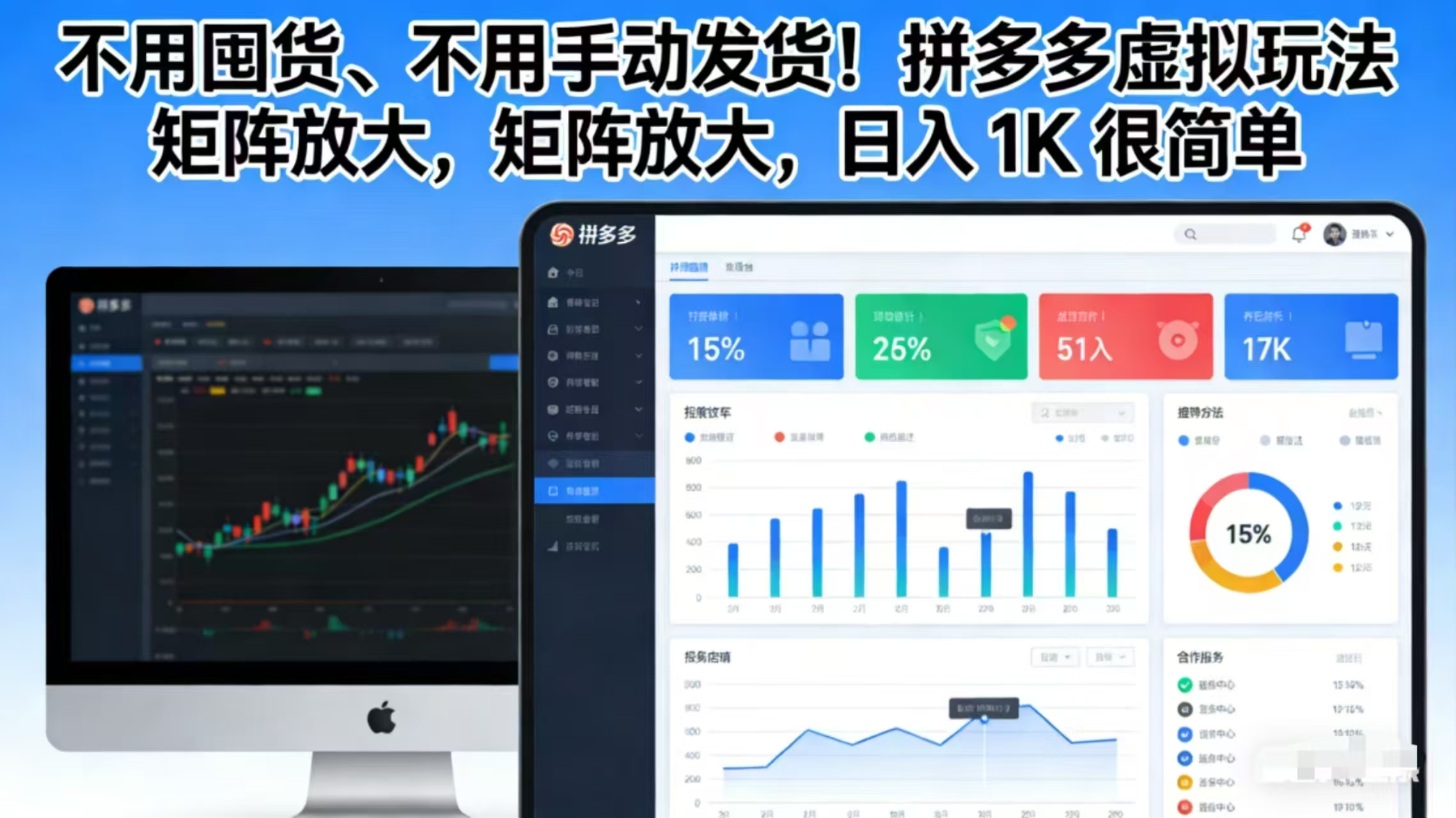 不用囤货、不用手动发货！拼多多虚拟玩法，矩阵放大，日入 1K 很简单-灵感工坊云网创