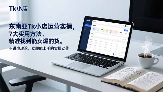 东南亚Tk小店运营实操，7大实用方法，精准找到能卖爆的货。不讲虚理论，立即能上手的实操动作-灵感工坊云网创