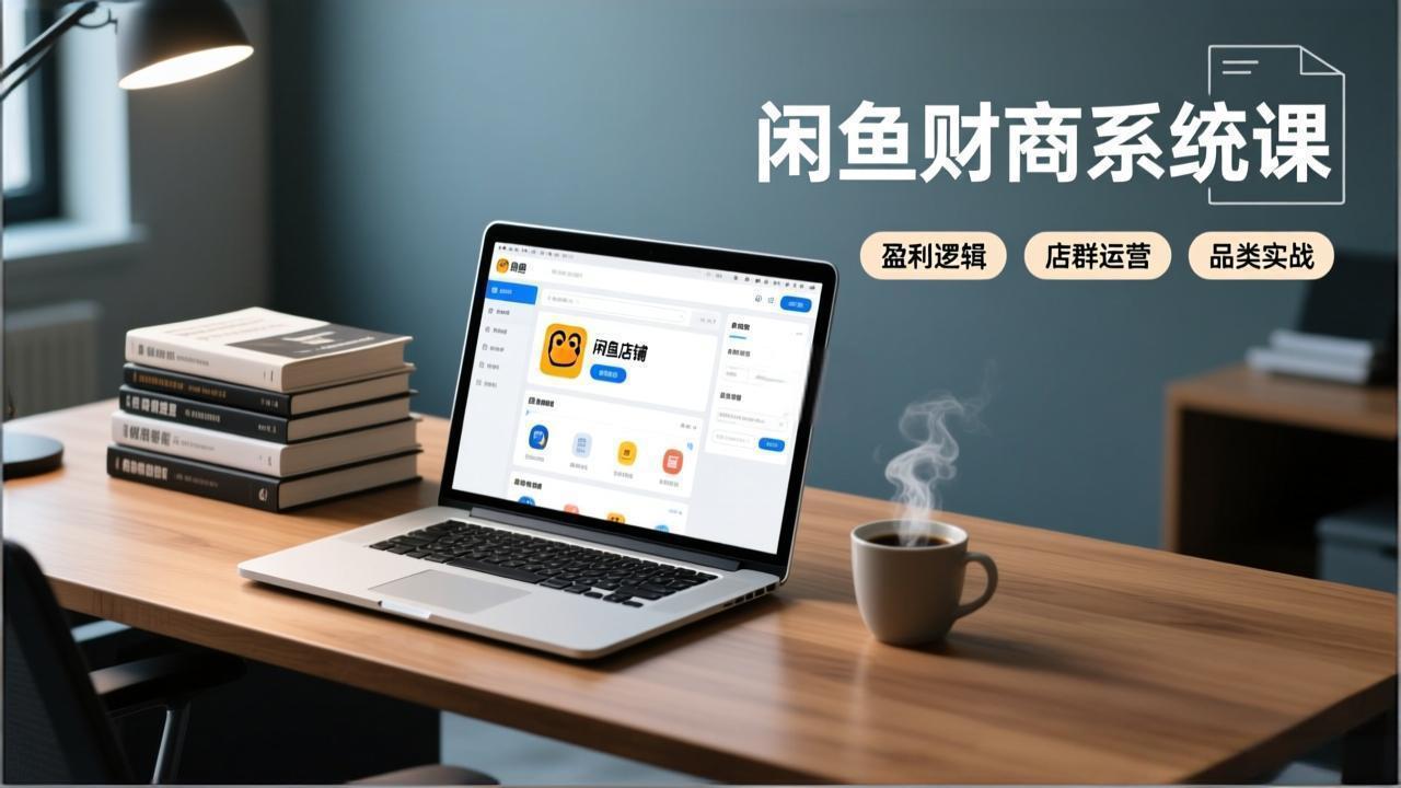 闲鱼财商系统课：从盈利逻辑、店群运营到品类实战，实现稳定月入过万-灵感工坊云网创