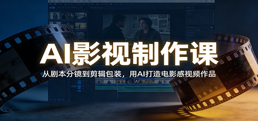 AI影视制作课：从剧本分镜到剪辑包装，用AI打造电影感视频作品-灵感工坊云网创