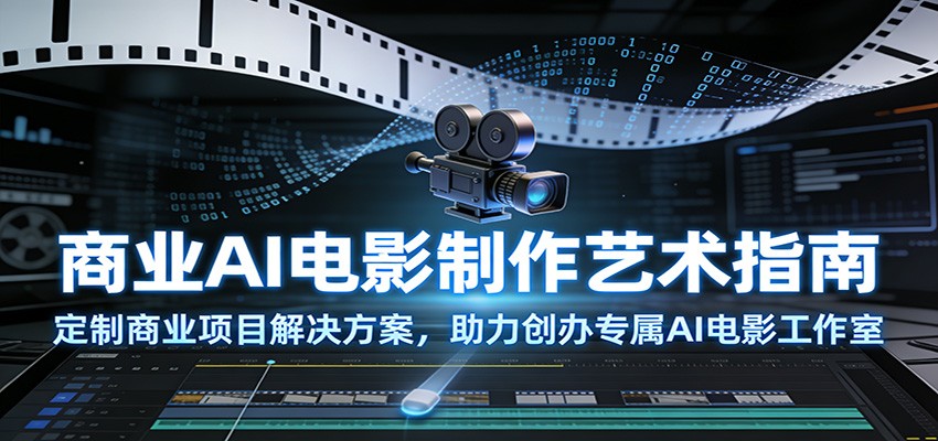 商业AI电影制作艺术指南：定制商业项目解决方案，助力创办专属AI电影工作室-灵感工坊云网创